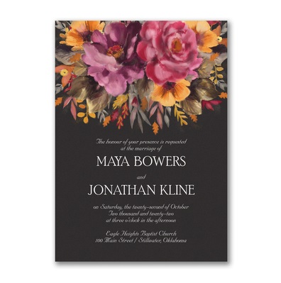 Autumn Wedding Invitations