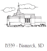 Bismarck LDS Wedding Napkins