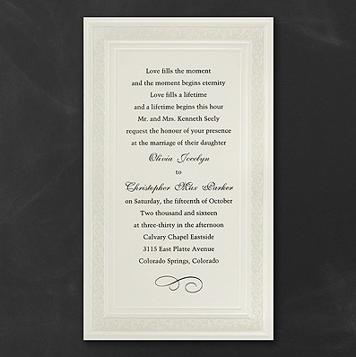 Classic Wedding Invitation