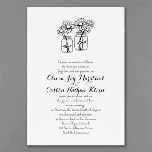 Daisy invitations for Weddings