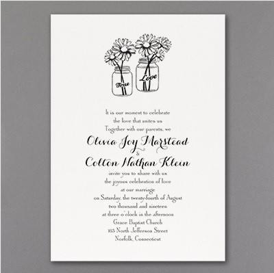 Daisy Wedding Invitation