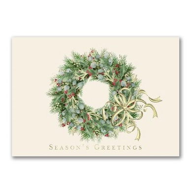 Wreath Christmas Cards