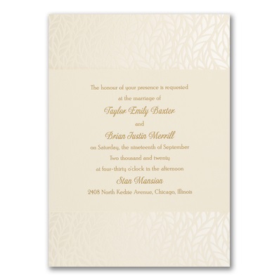 Fall Invitations with Leaves