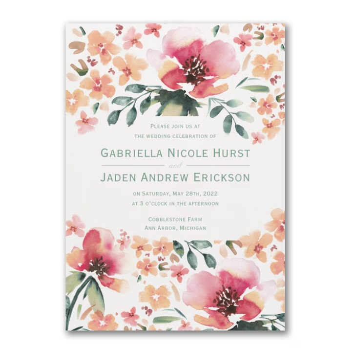 Floral Wedding Invitations