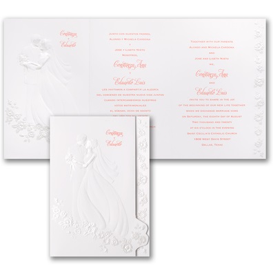 Forever Floral Wedding Invitation