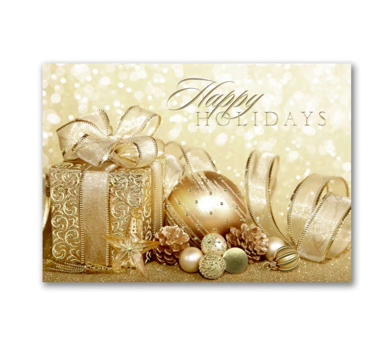 Gold Christmas Cards