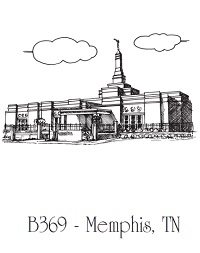 Memphis LDS Wedding Napkins