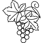 Grapes Wedding Napkins Vineyard Printed