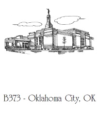 OKC Oklahoma City LDS Wedding Napkins