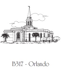Orlando LDS Wedding Napkins