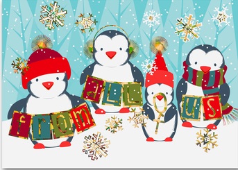 Penguin Holiday Cards