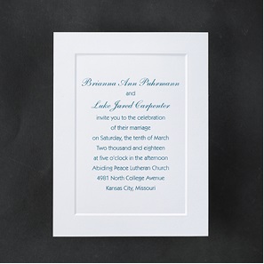 White Wedding Invitations 