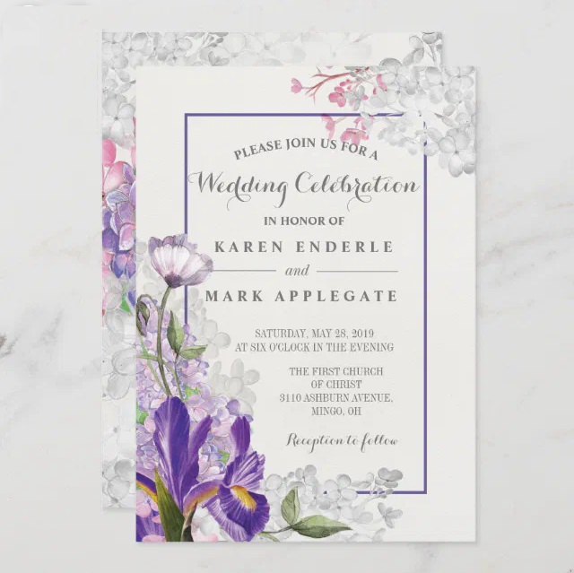 Purple Wedding Invitations