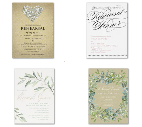 Rehearsal Dinner Invitations