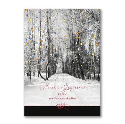 Snowy Christmas Holiday Greeting Card