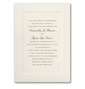 Triple Panel Wedding Invitations