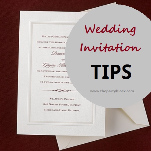Wedding Invitation Tips